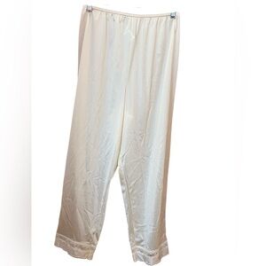 Vintage Elegant Cream Pajama Bloomer Pants Large